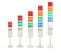 Supertool HA4774B Warning Light, LED Flashing Signal Tower Light Bright Bulb Industrial Caution Alarm Lamp for Boat,Machine Tool, Automotive Lighting Residential Area (3 Layer-DC 24V)