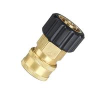 SUPERTOOL M22 Male to 1/4" Pressure Washer Adapte Pressure Quick Plug Brass Internal Thread Hose Pipe Connecting Parts -14mm Inner Dia