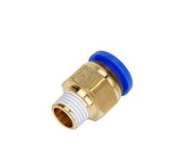 SUPERTOOL Male Thread Hose Fitting 8MM 1/8" Pneumatic Connector Quick Release Push-in Fitting for Air Water Vacuum (Pack of 10)