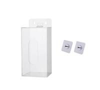 Supertool Mask Dispenser Box Holder, Clear Acrylic Disposable Face Mask and Glove Dispenser Storage Box Holder with Lid for Laboratory, Kitchen & Restaurant - S