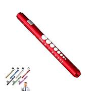 Supertool Mini Pen Torch Light Diagnostic Medical Penlight, Mini Reusable LED Penlight Flashlight Pen Torch for Home Outdoor Doctor Nurse EMT Emergency (Red, 1 Pack),13.5cm