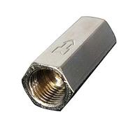 SUPERTOOL Pneumatic Check Valve Non-Return Check Valve Female Thread Full Port One Way Air Check Valve for Oil Water Gas （1PCS, 1/2"）