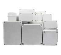 Supertool Project Box, ABS Plastic Cover IP67 Waterproof Electronic Junction Box for DIY Instrument (1 Piece - 65 x 50 x 55mm), Light Grey