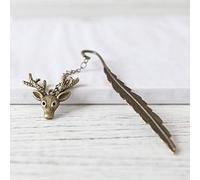SUPERTOOL Special Wish Classic Gift, Antique Style, Metal, Bookmark,Deer Design, Gift for Friends(1Pcs)