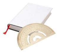 SUPERTOOL Stainless Steel Ruler, Stainless, Golden, Brass, Classic, Accurate Mesurement,Protractor (1Pcs)