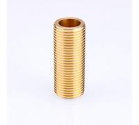 SUPERTOOL Thread Nipple 1/2" Brass Running Nipple Threaded Tube for Tank Connectors (8MM, 1PCS)