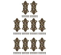 Supertool Vintage, Retro Bronze Iron Butterfly Hinges, 10 Pack, Small Mini Size, Cabinet Drawer Box Hinges with Screws