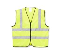 Supertouch 32347 Zipped Hi Vis Vest, 4X-Large, Yellow