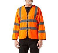 Supertouch 32682 Long Sleeved Hi Vis Zip Vest, Medium, Orange