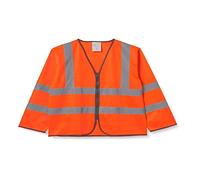Supertouch 32683 Long Sleeved Hi Vis Zip Vest, Large, Orange
