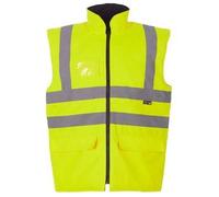 Supertouch 36645 Interactive Hi Vis Body warmer, XX-Large, Yellow