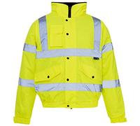 Supertouch 36843 Hi Vis Bomber Jacket, Large, Yellow