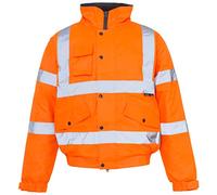 Supertouch 36882 High Visibility Storm Bomber Jacket Orange Medium
