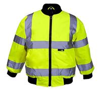 Supertouch 39745 Age 10-12 HI-VIS Junior Bomber with Knit Collar - Yellow