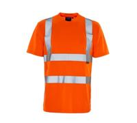 Supertouch 39T82 Bird Eye Hi Vis T-Shirt, Medium, Orange