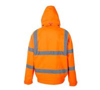 Supertouch AEC2132 HI VIS BREATHABLE 2 IN 1 BOMBER JACKET-ORANGE, XXX-Large