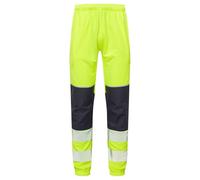 Supertouch Blue Sphere Essentials Hi Vis Eco CottonCool Yellow Jogger - Breathable, Durable and Reflective Workwear for Construction & Roadwork (UK, Alpha, XL, Regular, Regular, Yellow)