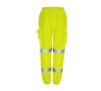 Supertouch J8041 Hi Vis Jogging Bottoms, Small, Yellow