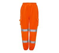 Supertouch J8085 Hi Vis Jogging Bottoms, XX-Large, Orange