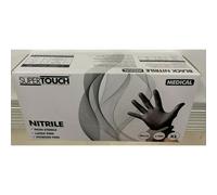 Supertouch Nitrile Powder & Latex Free Black XL Medical Gloves