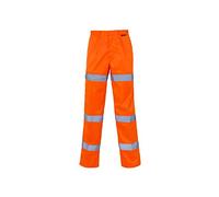 Supertouch PC3878B 3 Band Hi Vis Trousers, Regular length, 48" Waist, Orange