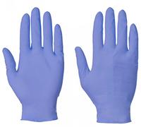 Supertouch Powder Free Nitrile Blue Disposable Gloves - Latex-Free, Ambidextrous, Strong & Flexible | Protective Gloves for Medical, Food Handling & Cleaning (Box of 100) (Blue, XLarge)