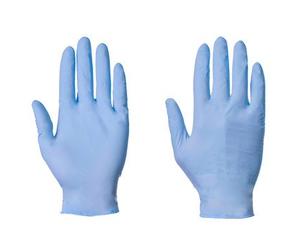 Supertouch Powder Free Nitrile Blue Disposable Gloves - Latex-Free, Ambidextrous, Strong & Flexible | Protective Gloves for Medical, Food Handling & Cleaning (Box of 100)
