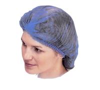 Supertouch PP Non Woven Hygiene Mob Cap, Disposable Hairnets in Blue - 100pcs | Perfect for Kitchen, Food Prep & Catering