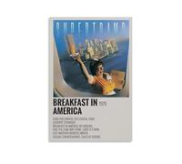 Supertramp Breakfast in America Waterproof And Stain Resistant Wall Paintings High-definition Spray Painted Decorative Paintings Study And Coffee Shop Decorations Fade ResistantUnframe-style08x12inch(