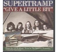 SUPERTRAMP - GIVE A LITTLE BIT 7" (45) GERMAN A&M 1977 B/W DOWNSTREAM (AMS5465) PIC SLEEVE
