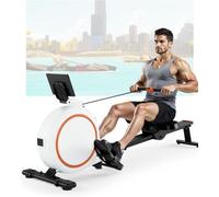 Superun 32 Levels Rowing Machine, 136KG Weight Capacity Rowing Machine for Home Gym with Quiet Magnetic Resistance, Magnetic Rower with LCD Display Cardio Exerciser Equipment
