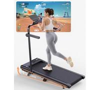 Superun 6% Manual Incline Foldable Treadmills for Home use, Oversize Treadmills for Heavy People Safer Running Area, Smart Indoor Runing Machine with App Control/Training Course/Data Logging