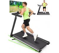 Superun Foldable Treadmill 12% Auto Incline, 181KG Capacity Treadmills for Heavy User Hidden Motor Design, 18KM/H Treadmills for Home 4 Vibration Modes, APP Control Running Machine AI Training Coach