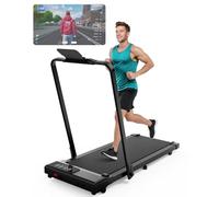 Superun Foldable Treadmills for Home use, Oversize Treadmills for Heavy People Safer 110cm*40cm Running Area, Smart Indoor Runing Machine with App Control/Training Course/Data Logging
