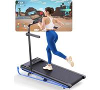 Superun Raceable 6% Incline Walking Pad with App Control, Under Desk Treadmill for Smart Devices 6/12KM/H Foldable Treadmill, Max 136KG 159KG Suitable for Heavy People, Door to Door Delivery