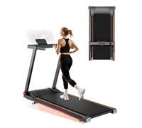 Superun Treadmills for Home Foldable with 5% Incline,12km/h,100x42cm Running Area,136KG Capacity Folding Treadmill,3.0HP Motor Running Machines for Home with APP Control, HIIT & MIIT Program