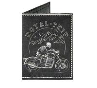 SUPERVEK Front Pocket Minimalist Insanely Slim Wallet for Men Women | Vegan Mighty Paper Thin Mens Credit Card Holder Bifold EDC Wallets, Royal Tripping, 4.2 x 3.35 x 0.2 in, Regular