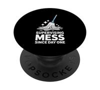 Supervising Mess Since Day One Housekeeping Supervisor PopSockets Adhesive PopGrip