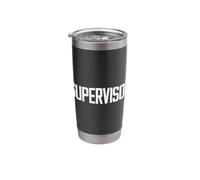 Supervisor Back Print Text Design for Identification Stainless Steel Insulated Tumbler