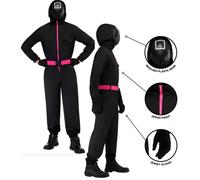 Supervisor Deluxe Adult Costume Netflix's Squid Game Fancy Dress + Mask