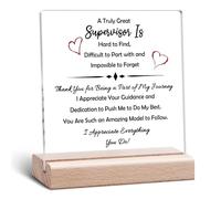 Supervisor Gifts for Women Men Office Decor Supervisor Appreciation Gift Manager Boss Gifts for Women Boss Lady Gift Administrative Professional Day Office Leaving Job Farewell Desk Sign for Leader