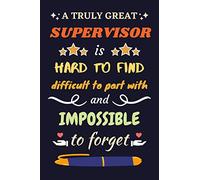 Supervisor Gifts: Lined Notebook Journal Paper Blank, a Gift for Supervisor to Write in (Volume 9)