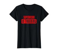 Supervisor in Training Future Supervisor Value Graphic T-Shirt, Women, Black, S