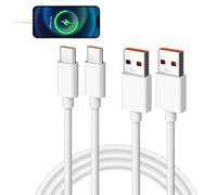 Supervooc Charger Cable, 2Pcs 2M 80w Super Fast Vooc Charger Cable for Oppo Find X9/X8 Pro/X5 Lite/X3 X2 Neo,Reno 14 F 5G/13 FS/12 11 10 8/7,A6 A6X A5 A5X A40 A60 A79 A98 A78 A58 A38 A18 A57S A17