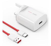 Supervooc Charger for Oneplus 13 12 12R 11 10 Pro Open Nord 3 4, 65W USB Fast Charger Plug UK Warp/Dash Charge for OnePlus Nord CE4 3 2 Lite 10T 9T 9 8 8T 7T With 2M USB A to C Charging Cable