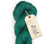 Superwash Merino Wool Yarn for Knitting & Crocheting Projects - Premium Hand Dyed Yarn, 100gr, 240 Yards Medium Weight Yarn - Luxurious, Soft & Durable Bright Green Yarn