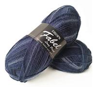 Superwash Sock Wool Blend Multicolored Yarn Drops Fabel, 1 or Superfine, Fingering Weight, 4 ply, 1.8 oz 224 Yards per Ball (917 Deep Ocean)
