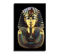 SUPERYUFENG Egyptian Pharaoh King TUT Gold Headdress Mask Tutankhamun Canvas Art Poster and Wall Art Picture Print Modern Family Bedroom Decor Posters 16x24inch(40x60cm)