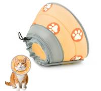 Supet Cat Cone Collar Soft, Adjustable Cat Recovery Collar to Stop Licking After Surgery for Kittens Puppies and Small Dogs (Chengse,L）