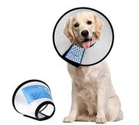 Supet Dog Cone Adjustable Pet Cone Pet Recovery Collar Comfy Pet Cone Collar Protective Collar for After Surgery Anti-Bite Lick Wound Healing Safety Practical Plastic E-Collar for Dogs and Cats